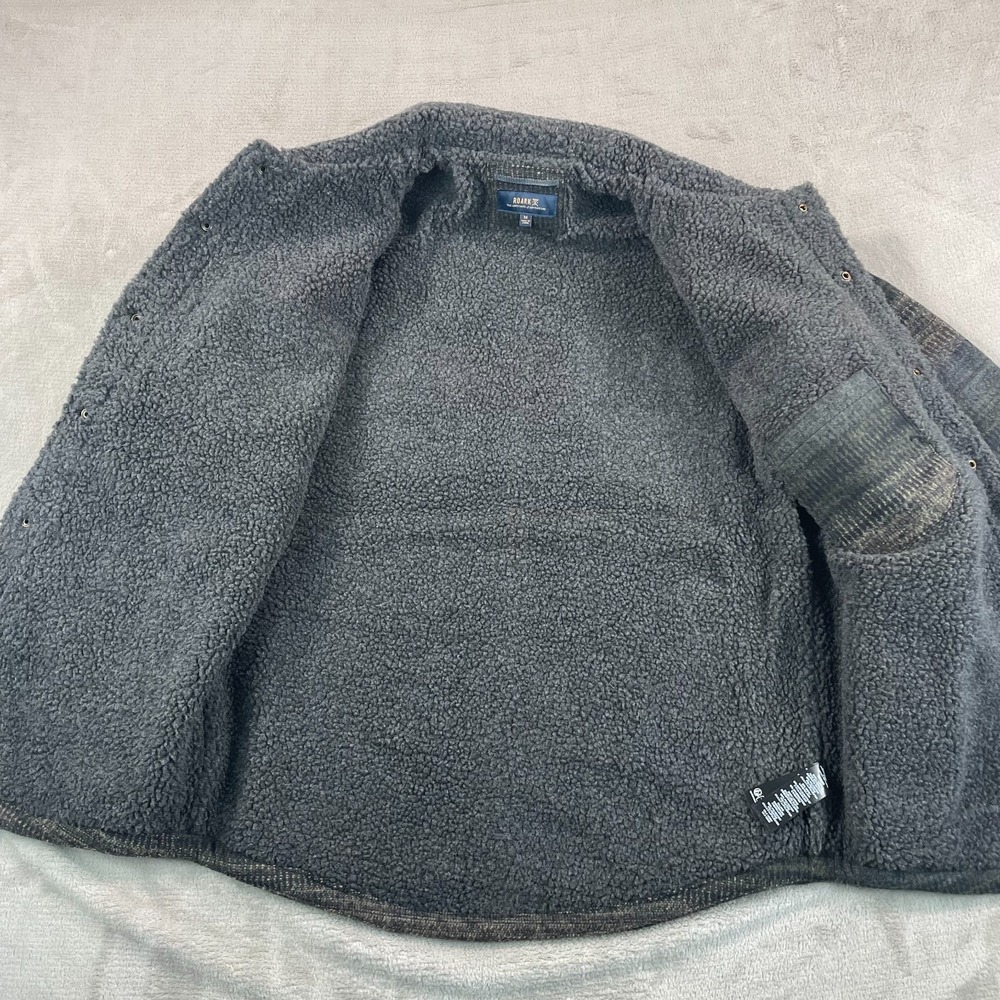 Roark Hebrides Jacket Men Medium Multi Military Striped Wool Blend Snap NWT $165 - Picture 4 of 12